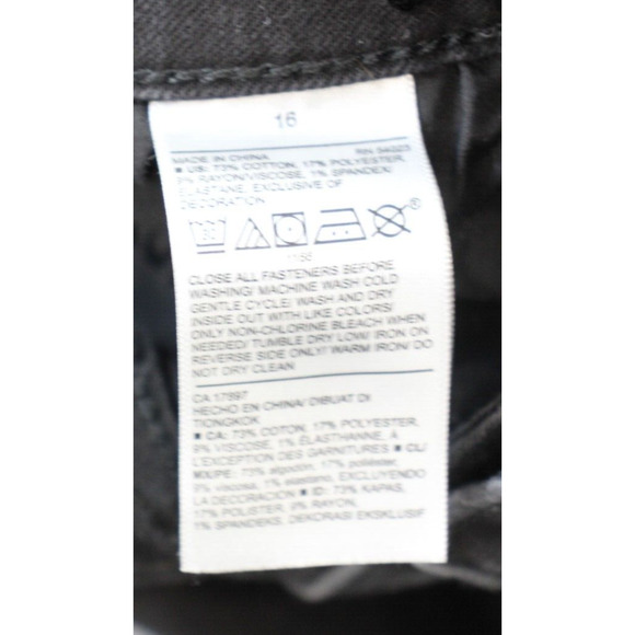 Old Navy Jeans Women Size 16 Black Cotton Blend Stretch Rockstar Skinny Ankle - Picture 4 of 7